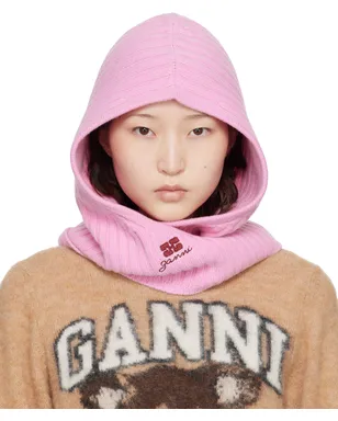 Ganni Mix ウール バラクラバ - サムネイル1
