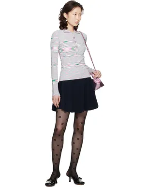 Ganni Spacedyed ニット ポロシャツ - サムネイル4