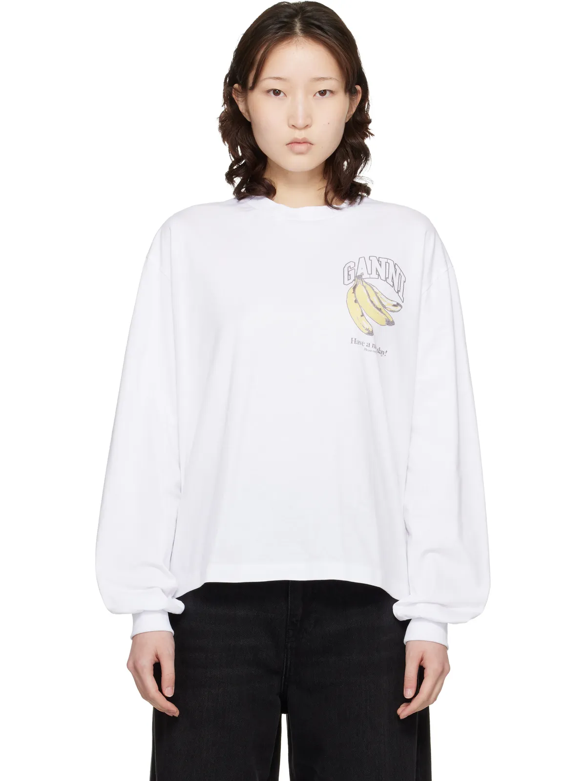 Ganni Fruit 長袖Tシャツ - 画像1