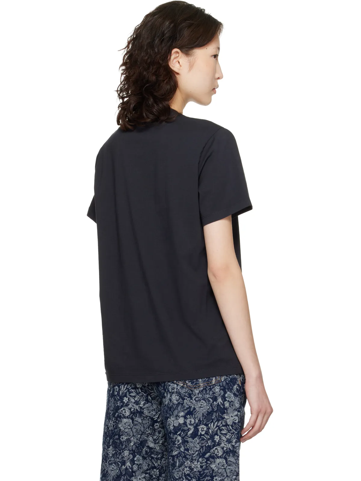 Ganni Basic Bear Comic Teddy コットンジャージ Tシャツ - 画像3