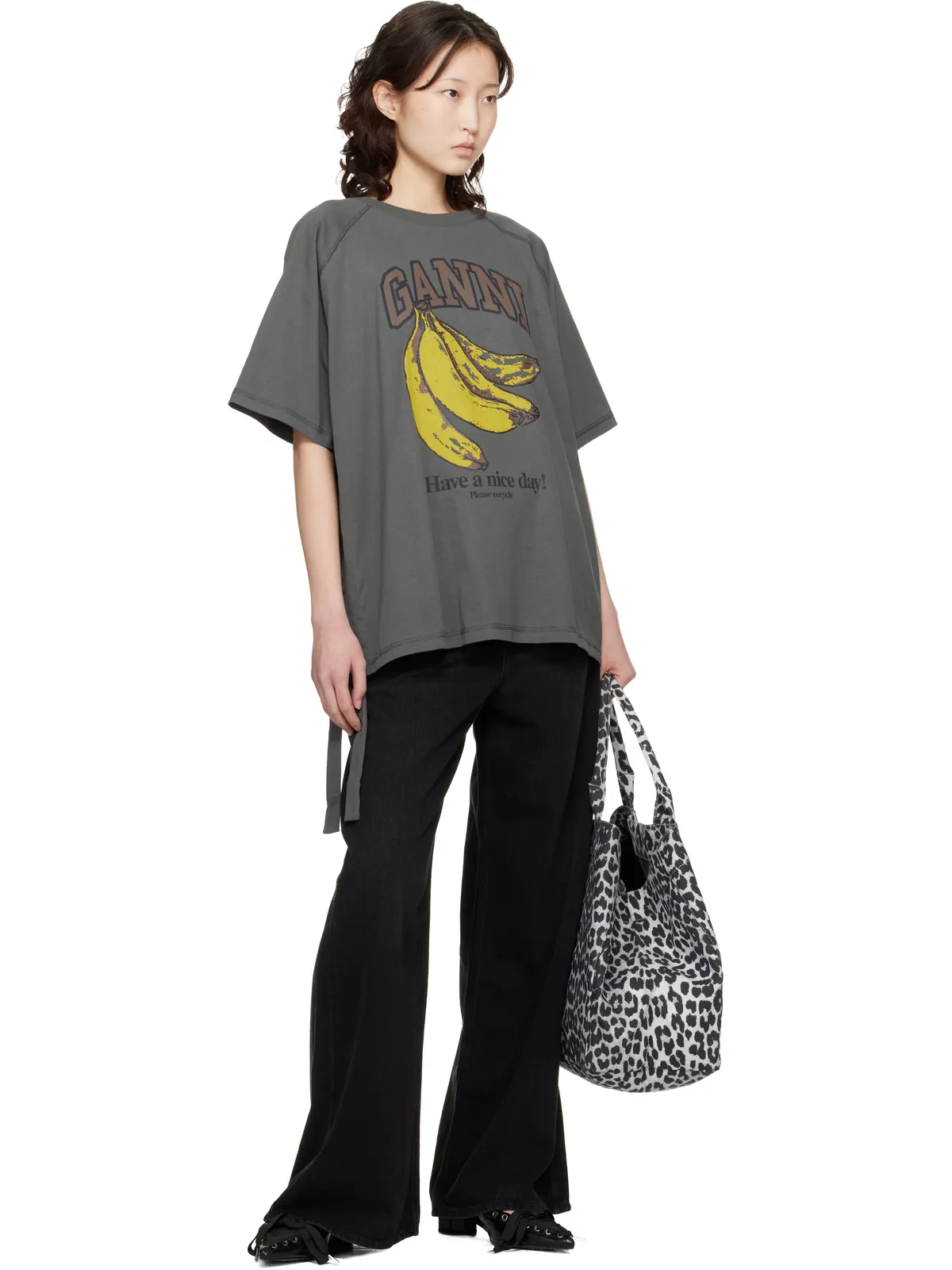 Ganni Banana Tシャツ - 画像4