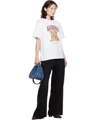 Ganni Beaded Tiger Tシャツ - サムネイル4