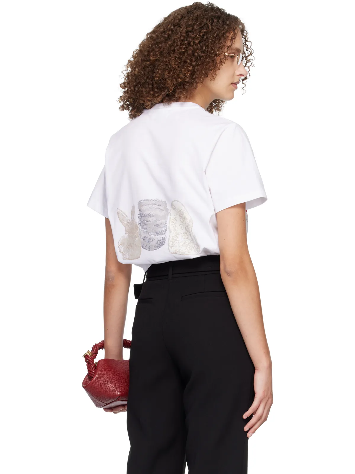 Ganni Animals プリントTシャツ - 画像3