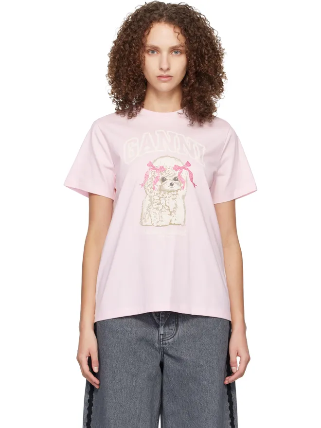 Ganni Ganni Poodle Tシャツの商品画像