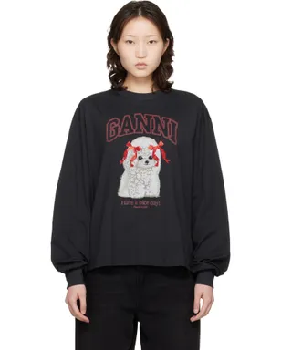 Ganni Poodle 長袖Tシャツ - サムネイル1