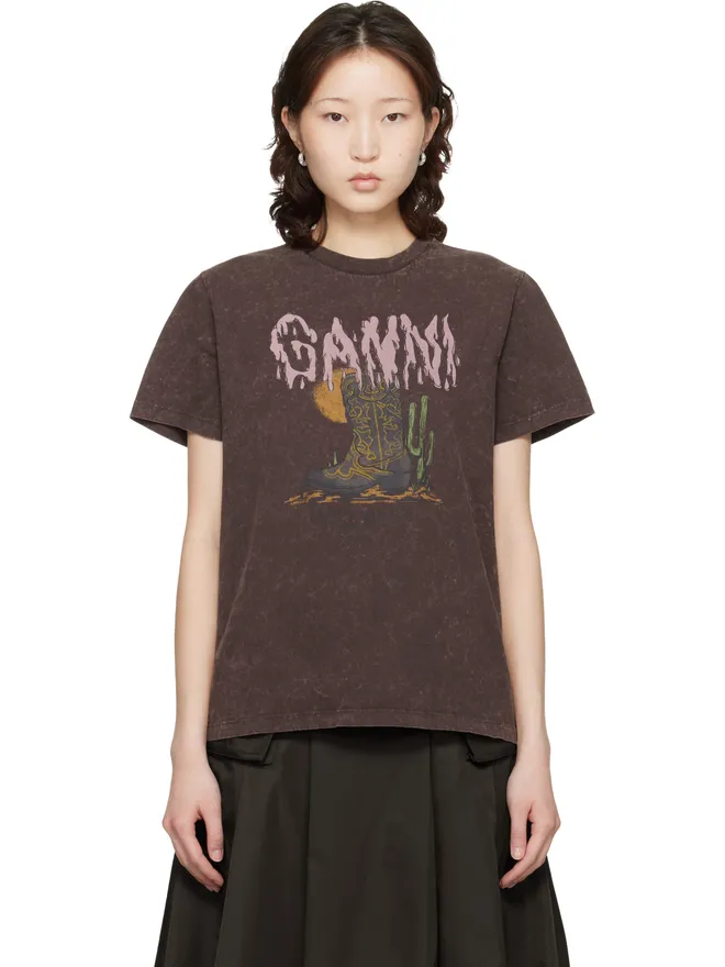 Ganni Ganni Vintage Wash Tシャツの商品画像