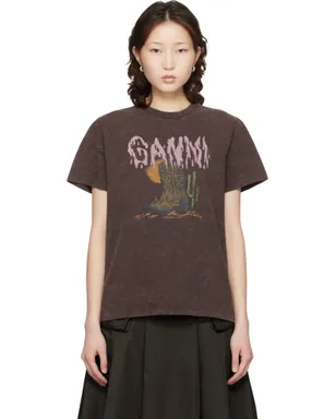 Ganni Vintage Wash Tシャツ - サムネイル1