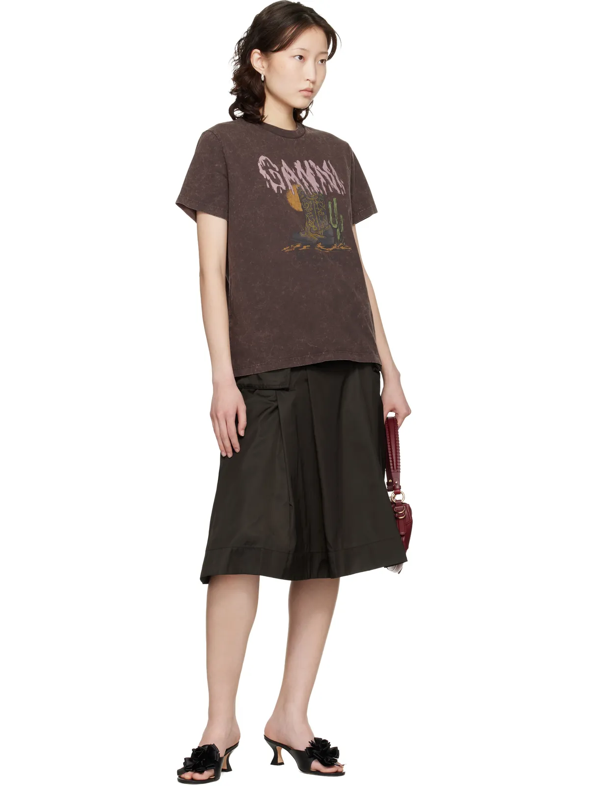 Ganni Vintage Wash Tシャツ - 画像4