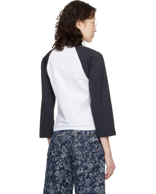 Ganni Basic Jersey Baseball Tシャツ - サムネイル3