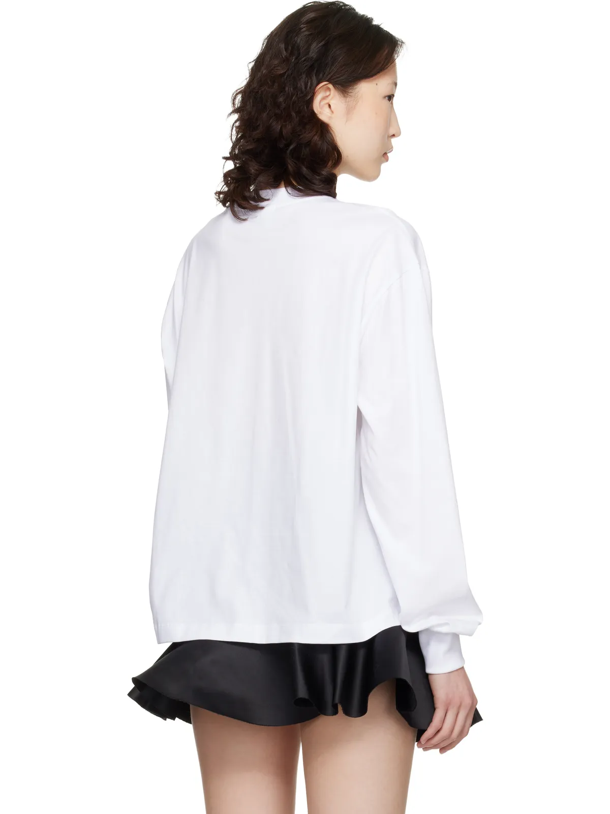 Ganni Basic コットンジャージ 長袖Tシャツ - 画像3