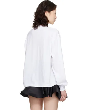 Ganni Basic コットンジャージ 長袖Tシャツ - サムネイル3