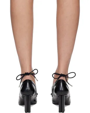 Ganni ブラック Lace Up Butterfly High ヒール - サムネイル2