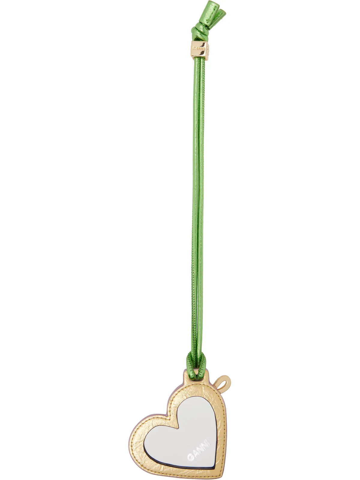 Ganni Bou Heart Mirror Crushed キーホルダー - 画像2