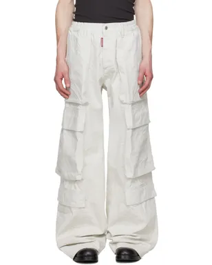 Dsquared2 オフホワイト Utility Big カーゴパンツ - サムネイル1