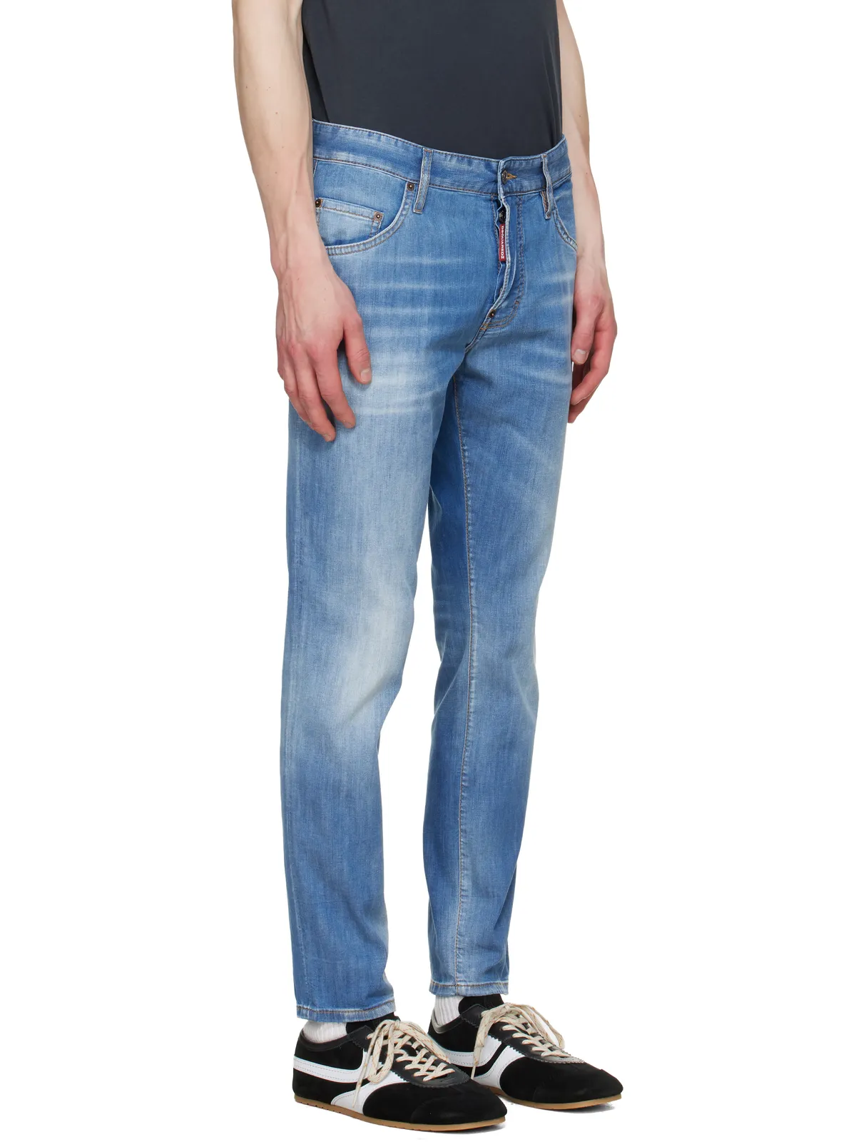 Dsquared2 Light Wash スケータージーンズ - 画像2
