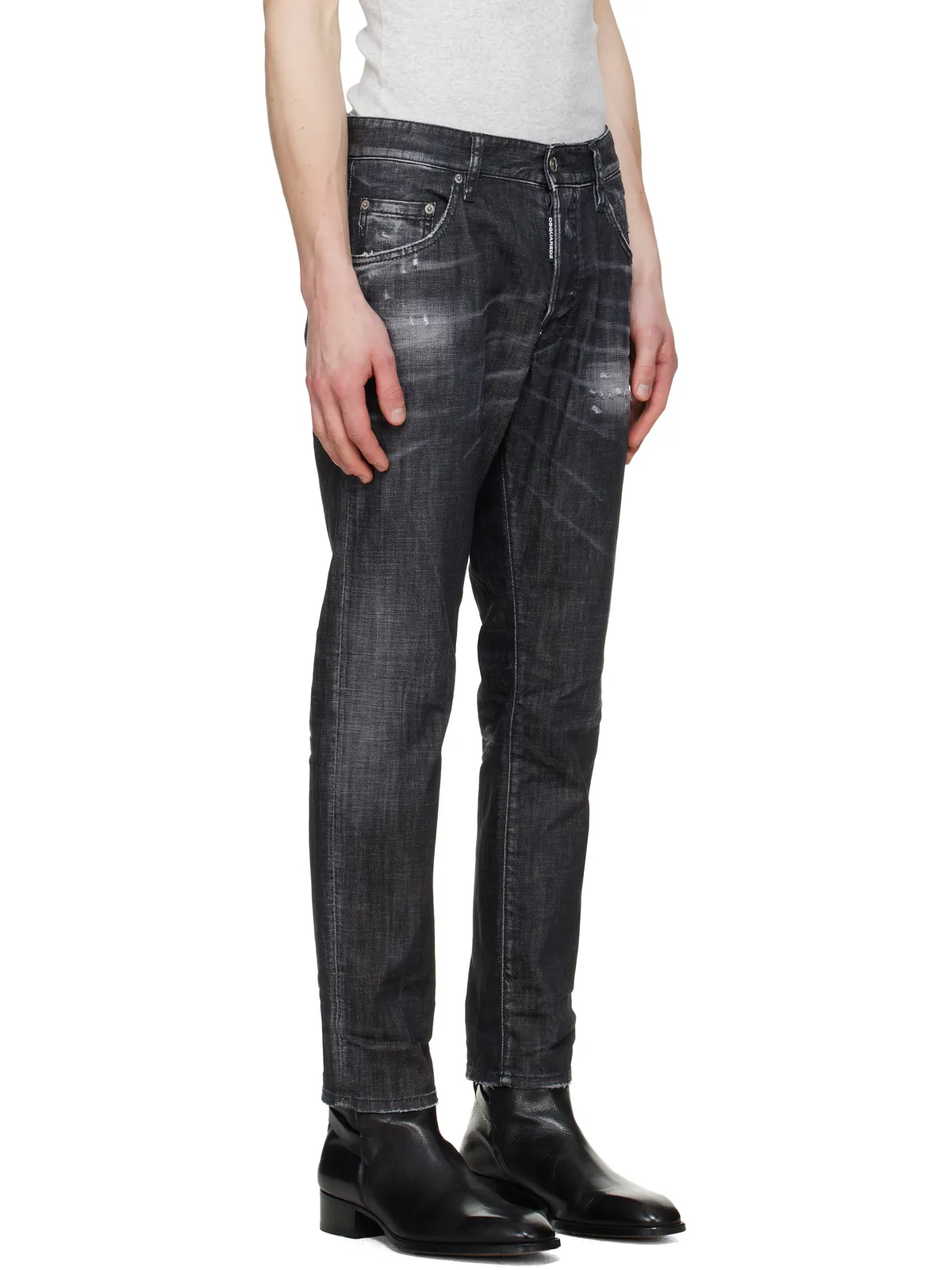Dsquared2 ディストレス ストレッチ ジーンズ - 画像2