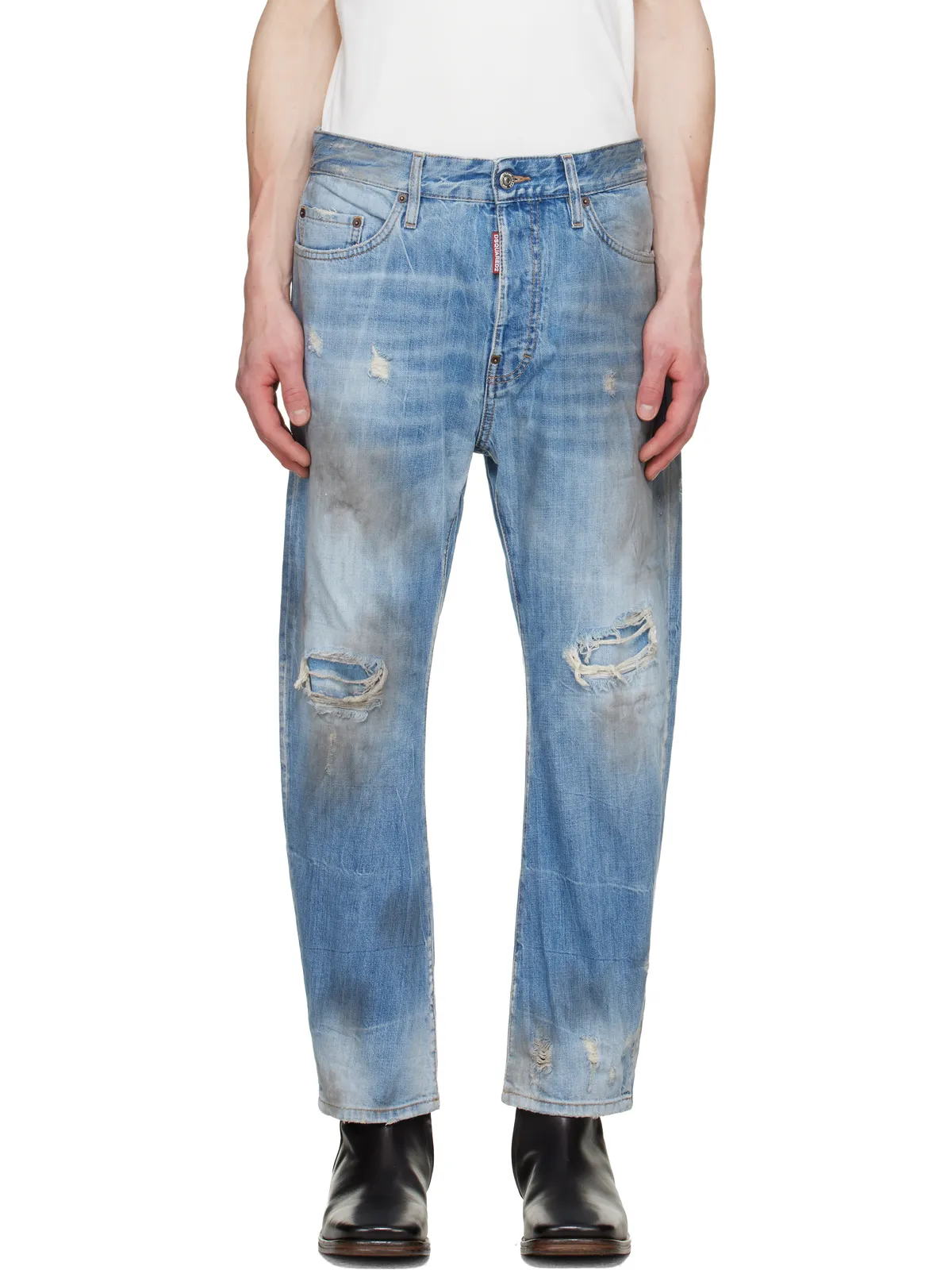Dsquared2 Light Dirty Wash Bro ジーンズ - 画像1