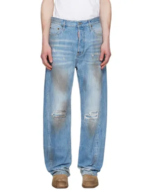 Dsquared2 Light Dirty Wash ルーズ ツイスト ジーンズ - サムネイル1