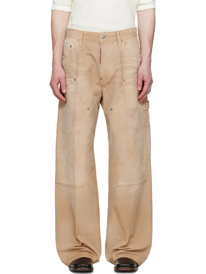 Dsquared2 Dsquared2 Garment Dyed バギー カーペンターパンツの商品画像