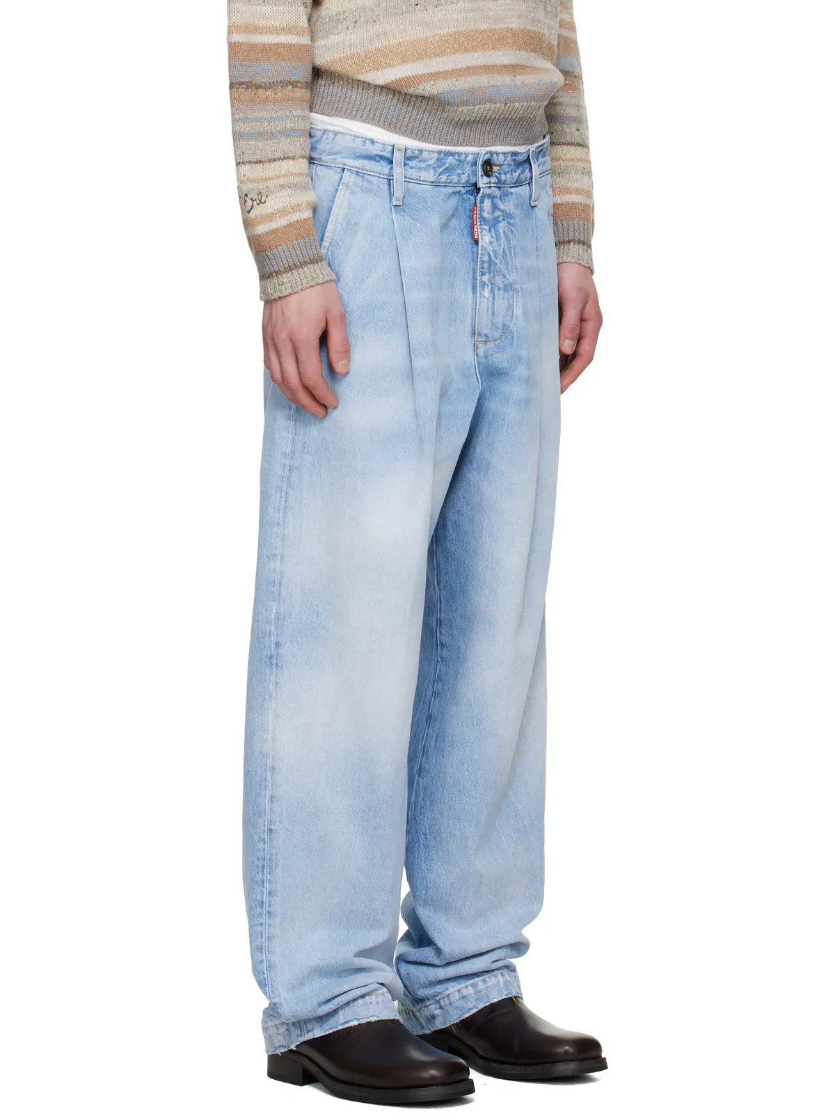 Dsquared2 Light Clean Wash One Pleat ジーンズ - 画像2