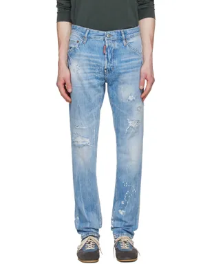 Dsquared2 Light Wash Teddy ジーンズ - サムネイル1