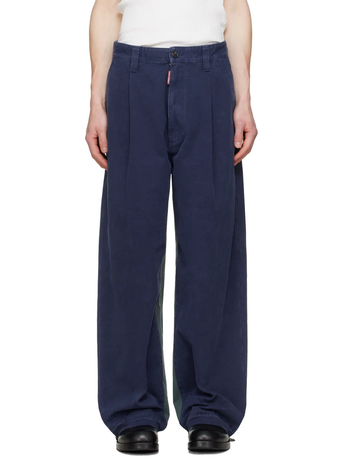 Dsquared2 Re-Worked Colorblock Easy Zoot トラウザーズ - 画像1