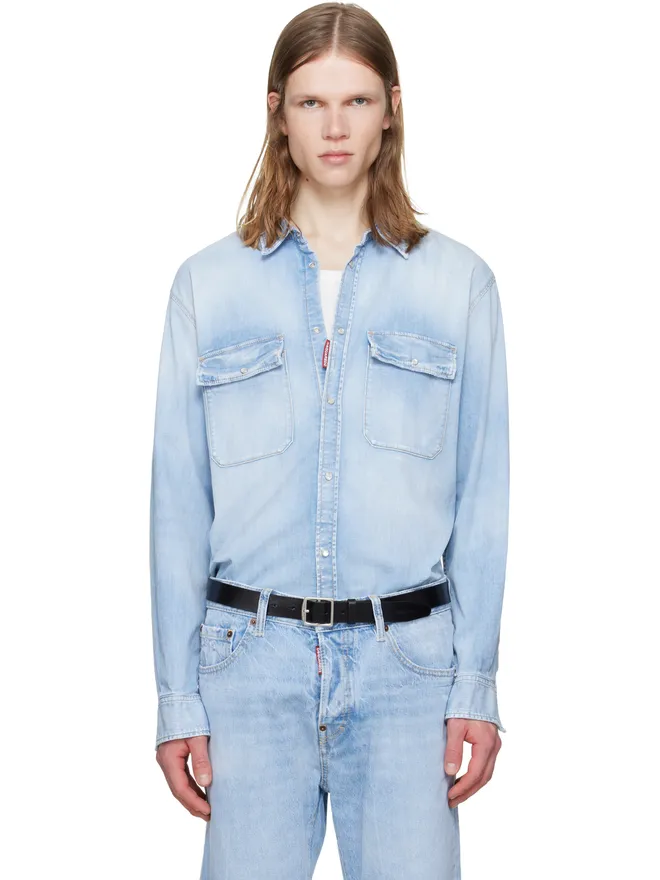 Dsquared2 Dsquared2 Light Wash Canadian Vintage デニムシャツの商品画像