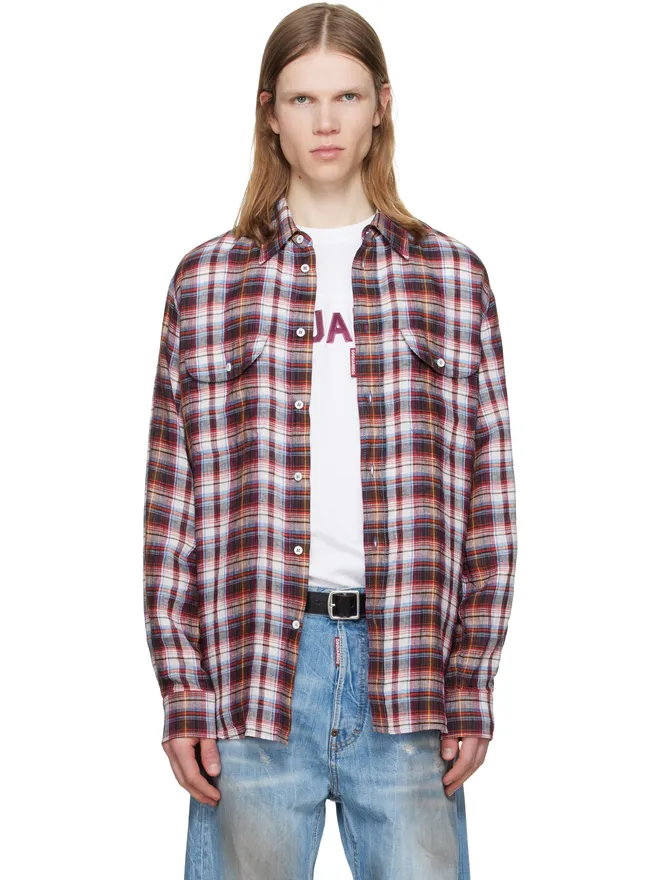 Dsquared2 Dsquared2 Canadian Vintage リネン シャツの商品画像