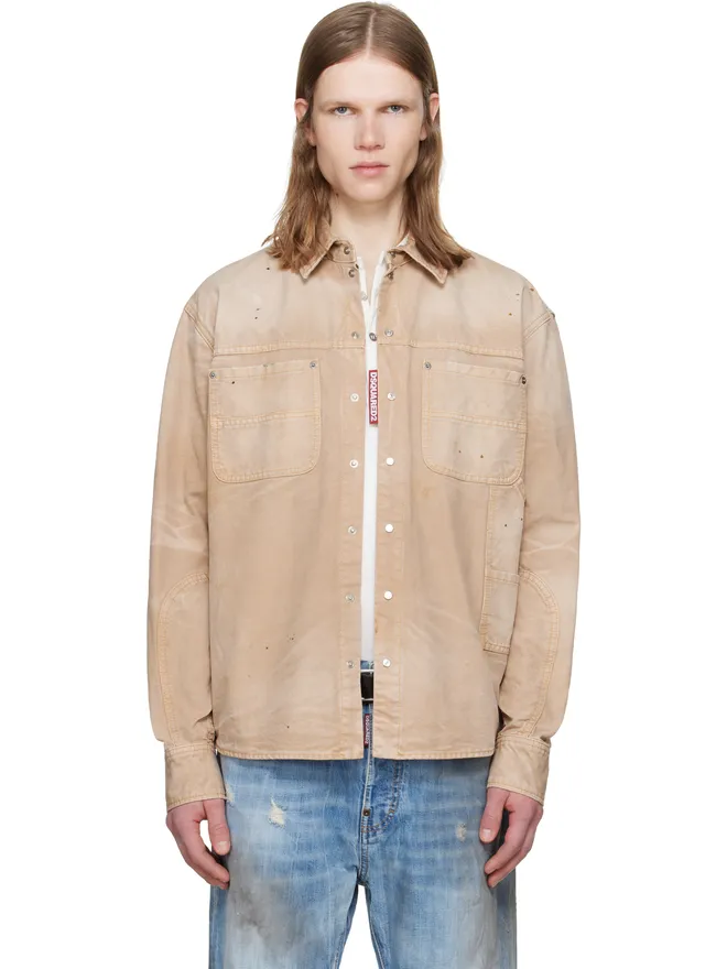 Dsquared2 Dsquared2 ガーメントダイ カーペンター シャツの商品画像