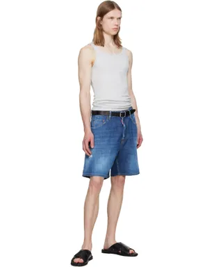 Dsquared2 ミディアムウォッシュ デニム ボクサー ショートパンツ - サムネイル5