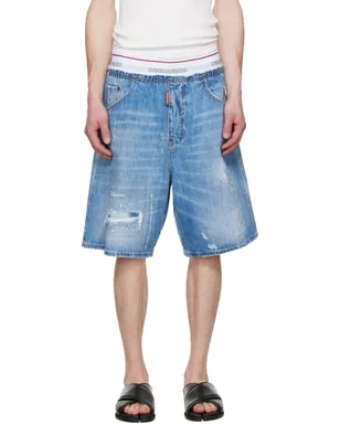 Dsquared2 Surfer ライトウォッシュ デニムショートパンツ - サムネイル1