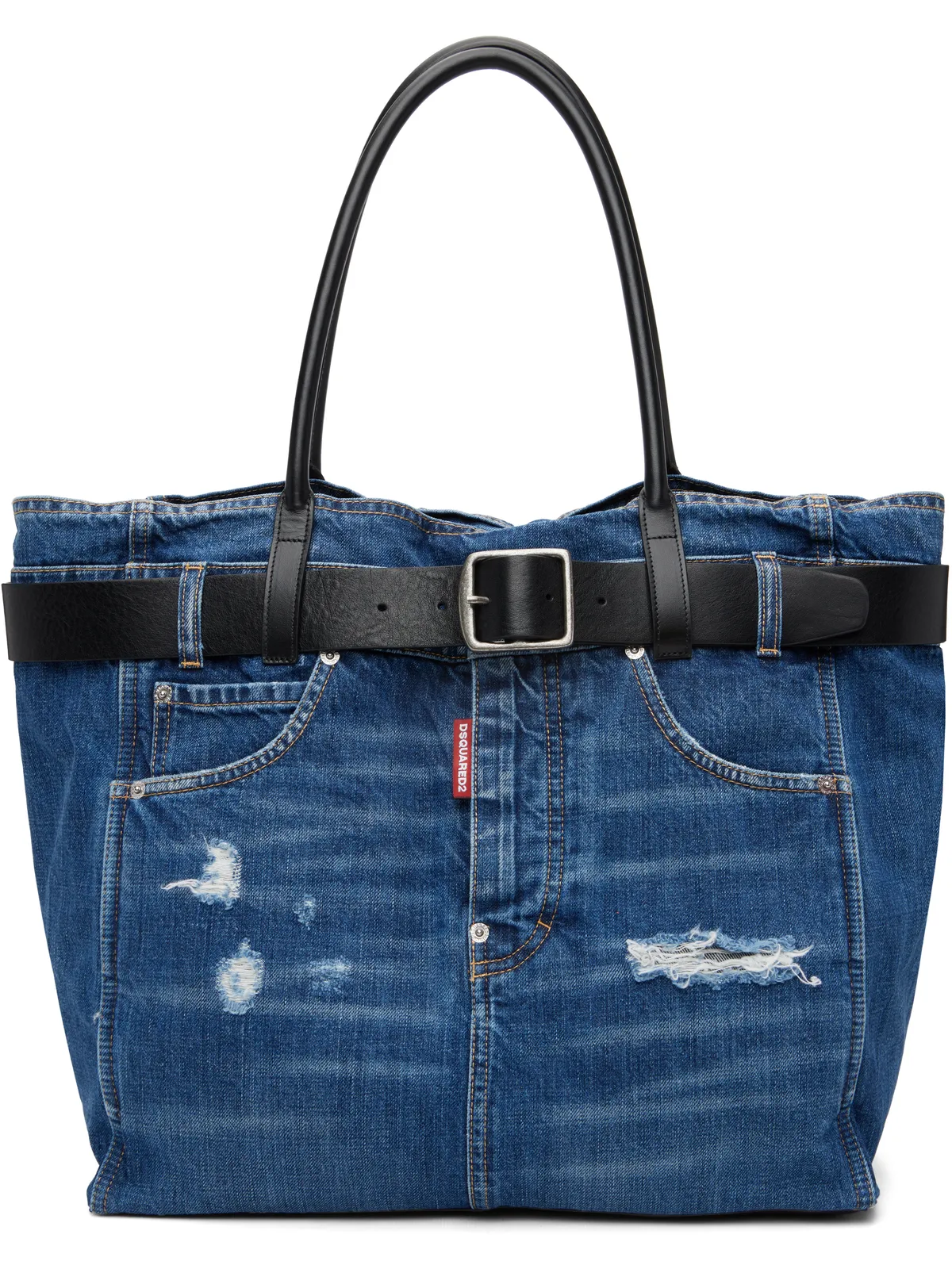 Dsquared2 ベルト デニムトート - 画像1