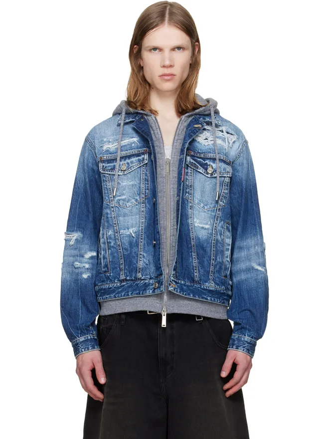 Dsquared2 Dsquared2 Medium Ripped Wash Over デニムジャケットの商品画像