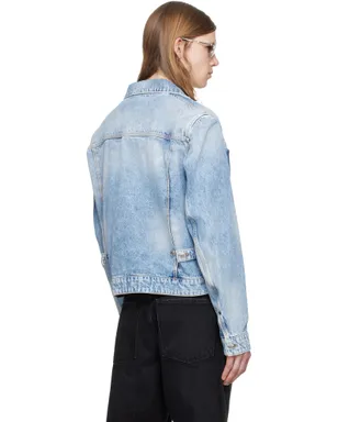 Dsquared2 Light Diagonale Wash 70's デニムジャケット - サムネイル3