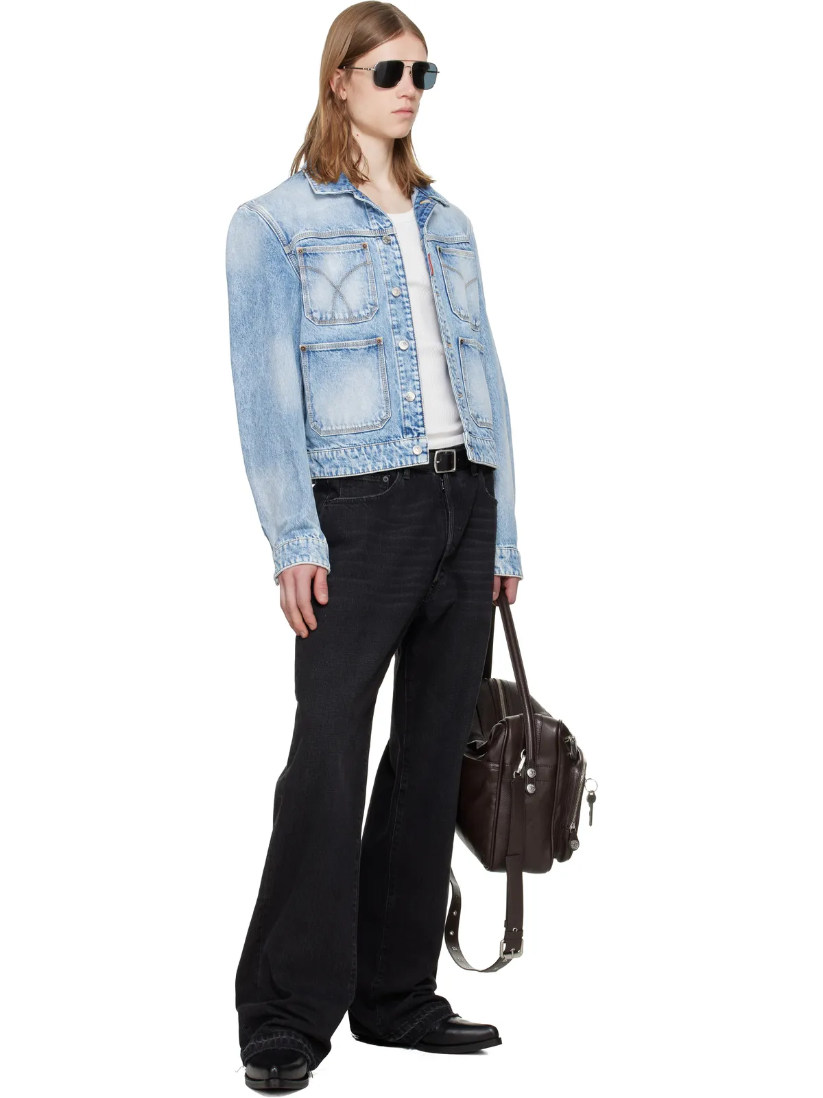 Dsquared2 Light Diagonale Wash 70's デニムジャケット - 画像4