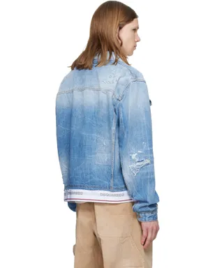 Dsquared2 Light Cool Kids Wash Over デニムジャケット - サムネイル3