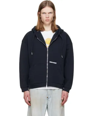 Dsquared2 Dsquared2 Logo Boyfriend Fit ジップフーディ - サムネイル1