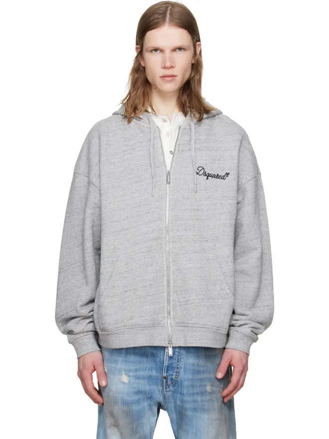 Dsquared2 Dsquared2 Dsquared2 Signature Relax Fit ジップフーディの商品画像