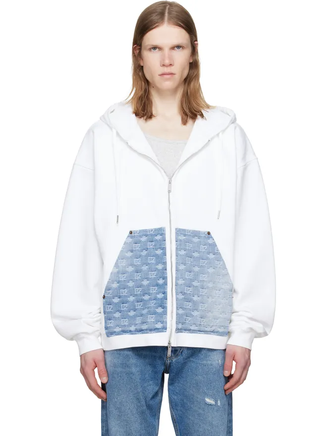 Dsquared2 Dsquared2 Denim Mix Relax Zipped Fit フーディの商品画像