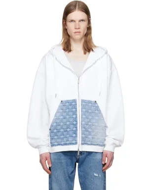 Dsquared2 Denim Mix Relax Zipped Fit フーディ - サムネイル1