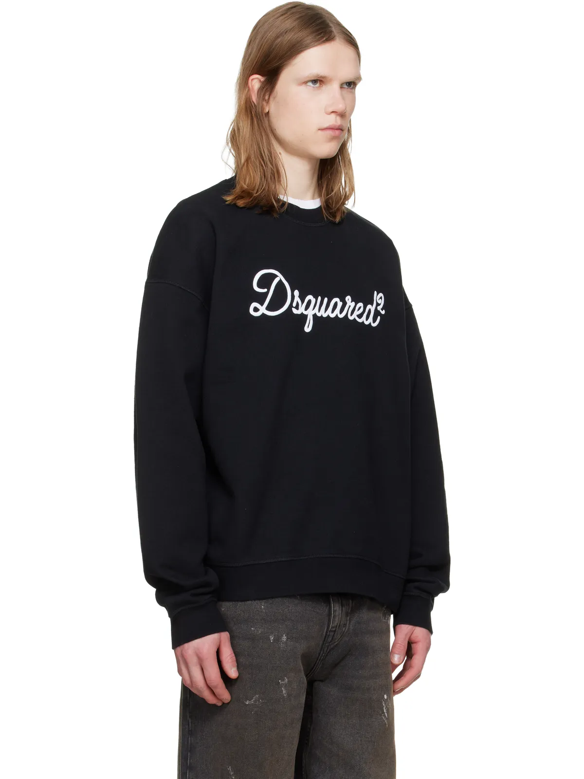 Dsquared2 D2 Signature リラックスフィット クルーネック スウェットシャツ - 画像2