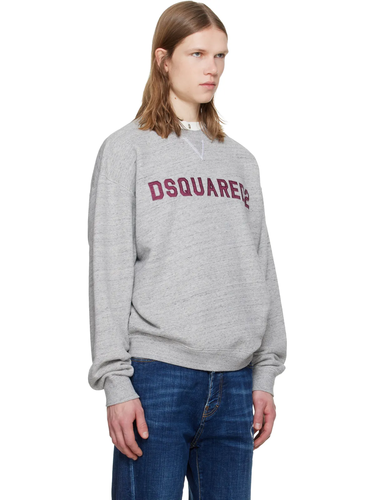 Dsquared2 D2 College Short & Wide クルーネック スウェットシャツ - 画像2