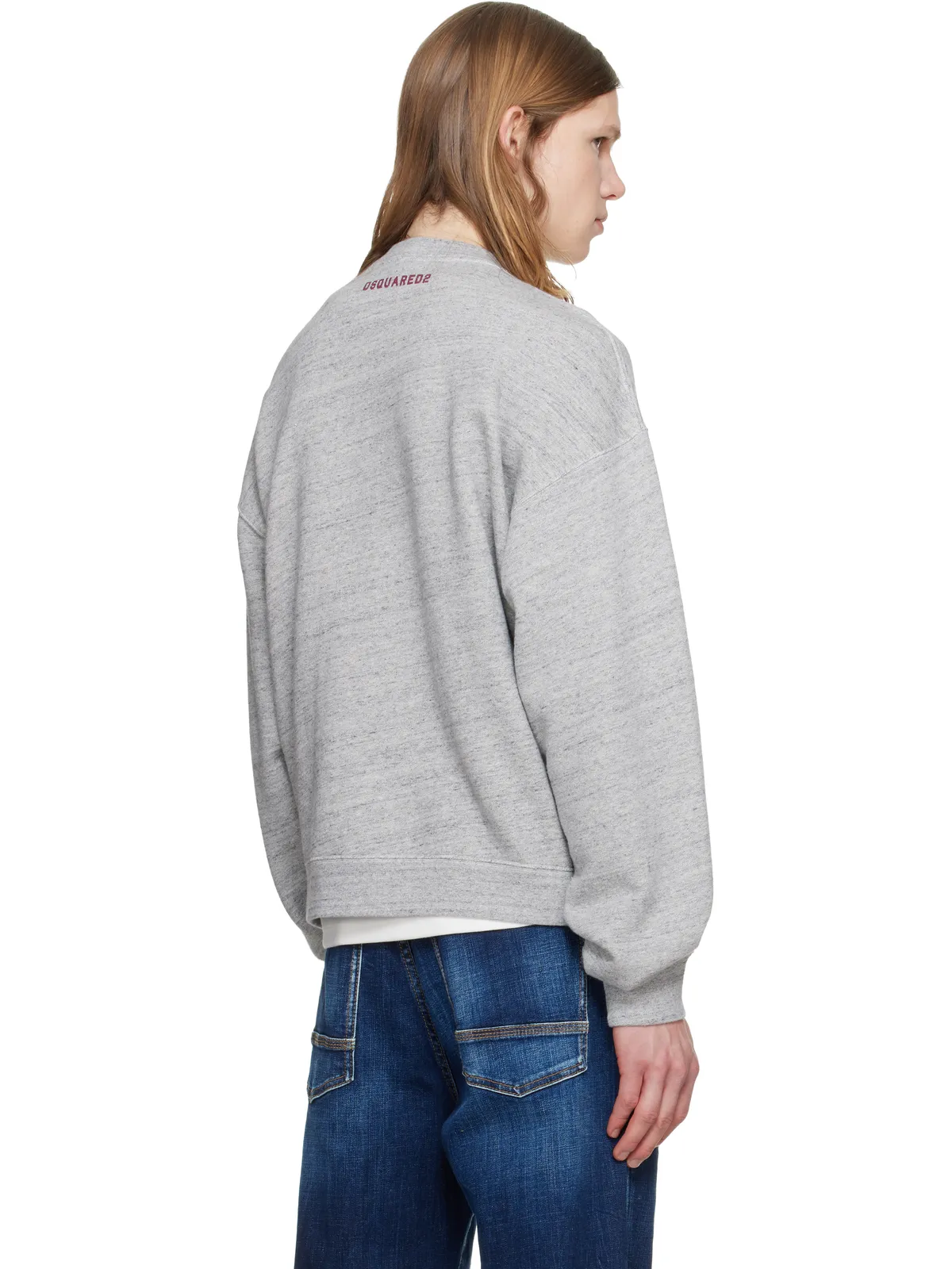 Dsquared2 D2 College Short & Wide クルーネック スウェットシャツ - 画像3