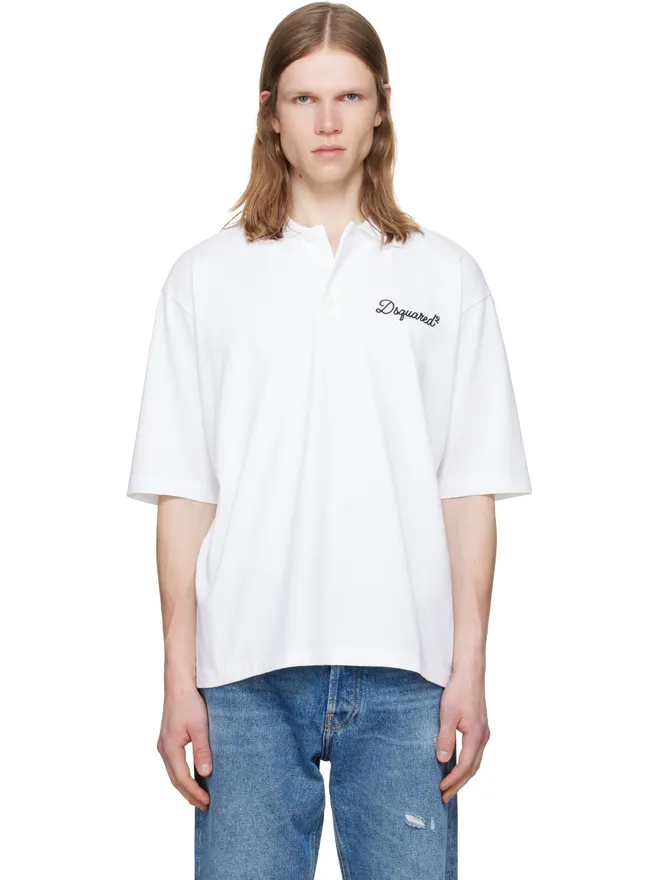 Dsquared2 Dsquared2 'Dsquared2 Signature' Tennis Fit ポロシャツの商品画像