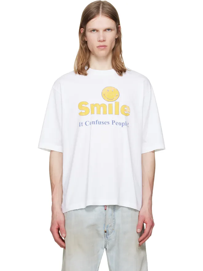 Dsquared2 Dsquared2 Smiley Dyed & Destroyed ルーズフィット Tシャツの商品画像