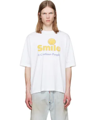 Dsquared2 Smiley Dyed & Destroyed ルーズフィット Tシャツ - サムネイル1