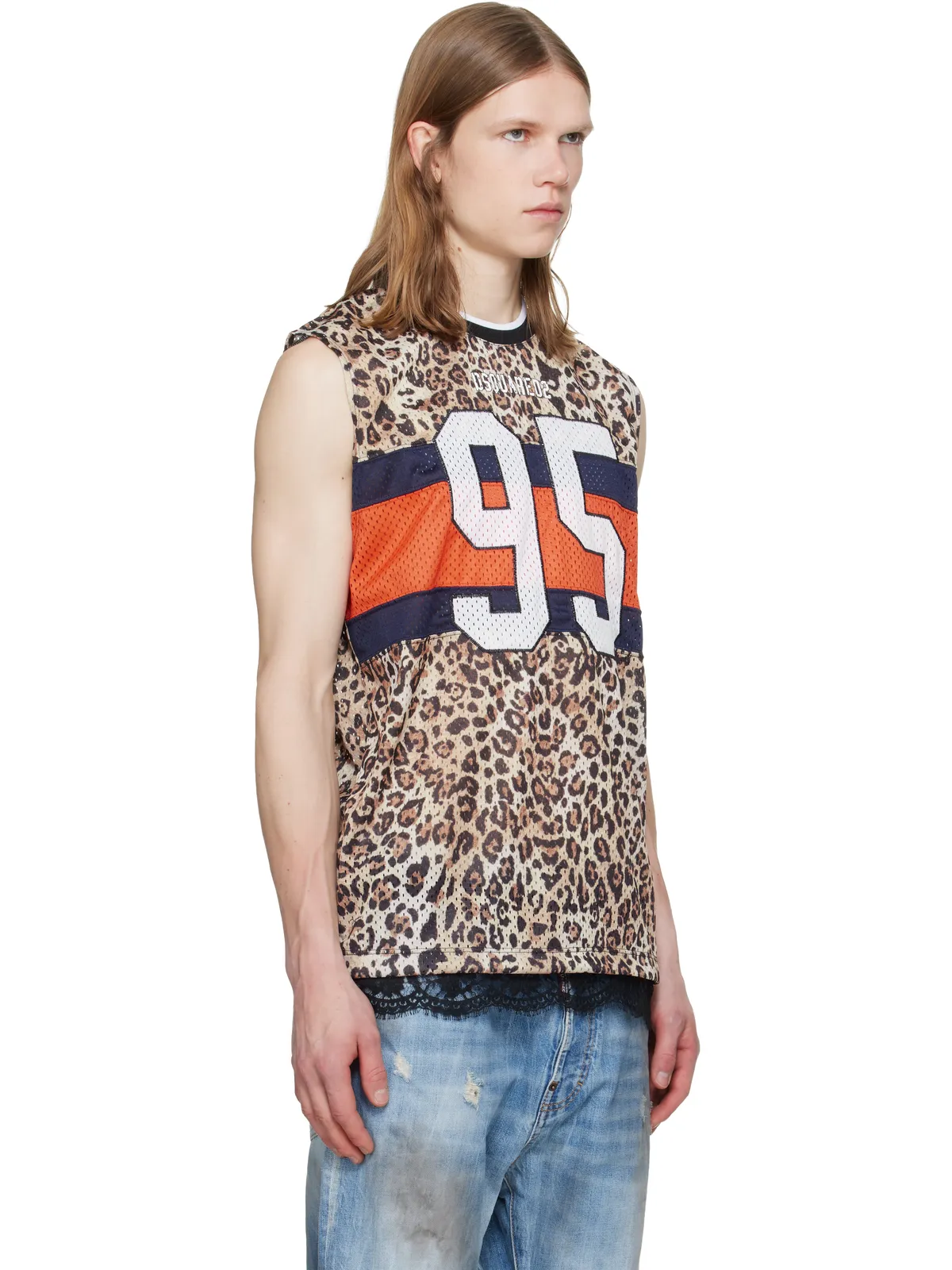 Dsquared2 Wild2 Cigarette Fit タンクトップ - 画像2