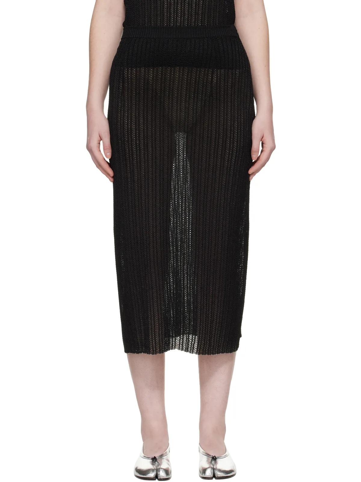 Maison Margiela リブニット ミディアムスカート - 画像1