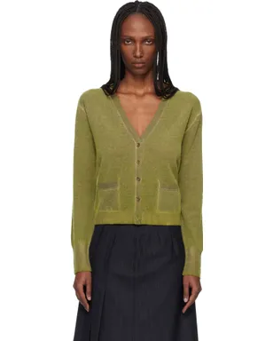 Maison Margiela バージンウール Vネック カーディガン - サムネイル1