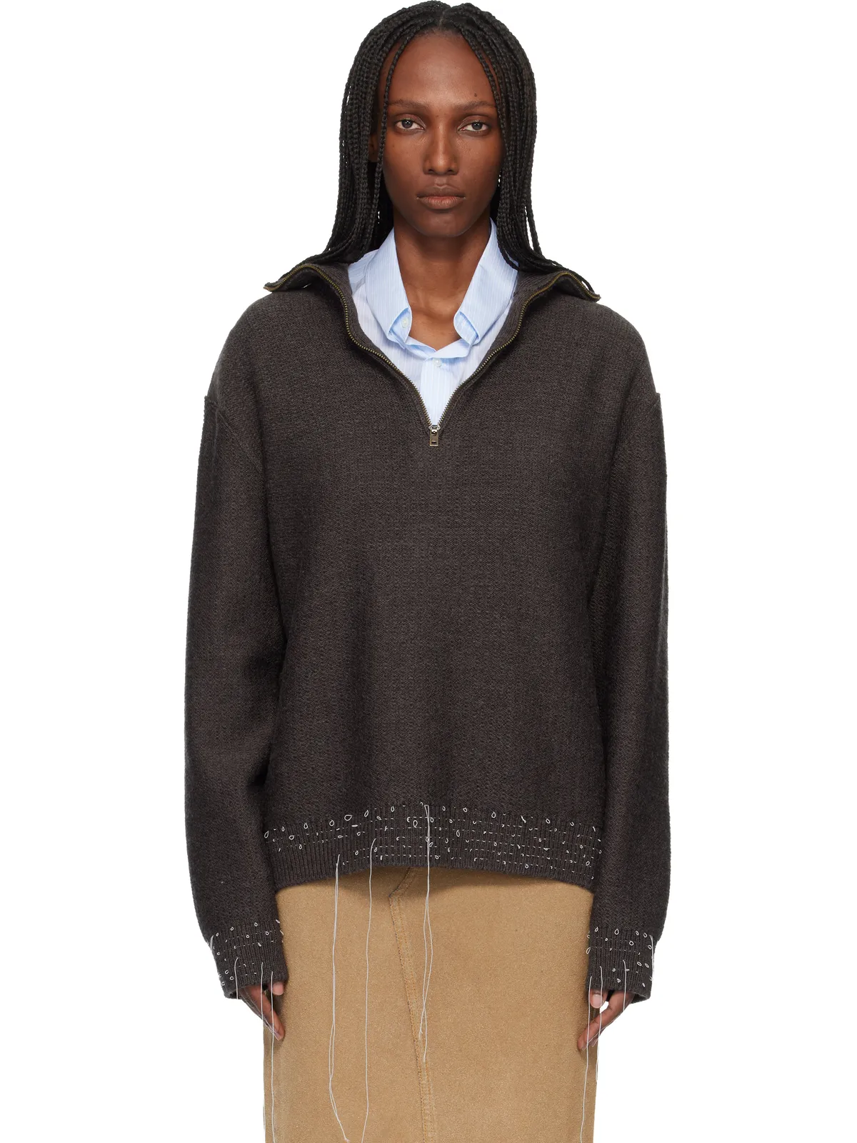 Maison Margiela Loose Thread プルオーバー - 画像1